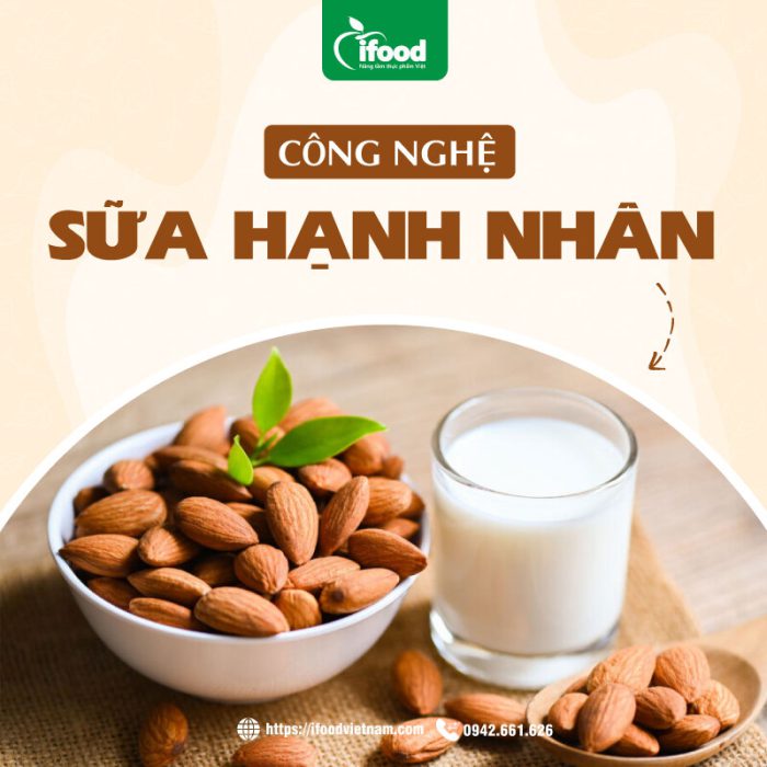 chuyển giao công nghệ sản xuất sữa hạnh nhân