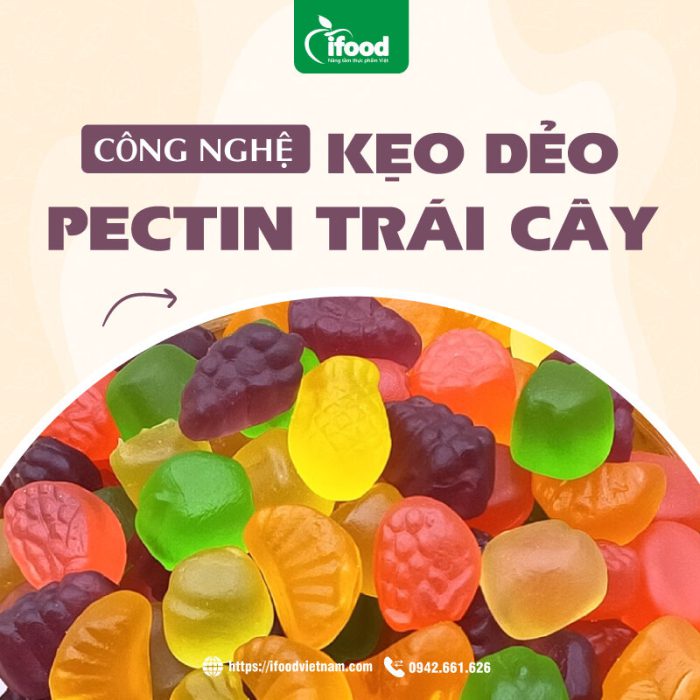 chuyển giao công nghệ kẹo dẹo pectin trái cây