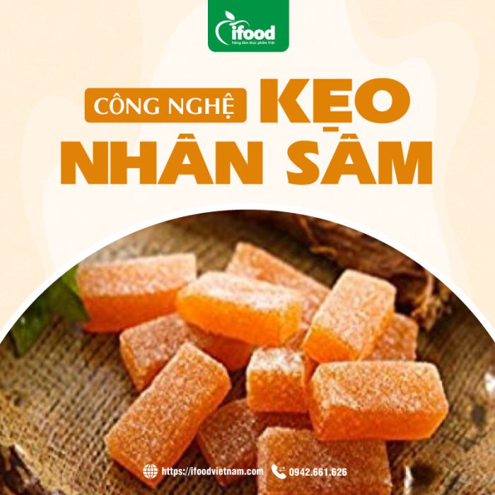 chuyển giao công nghệ kẹo nhân sâm