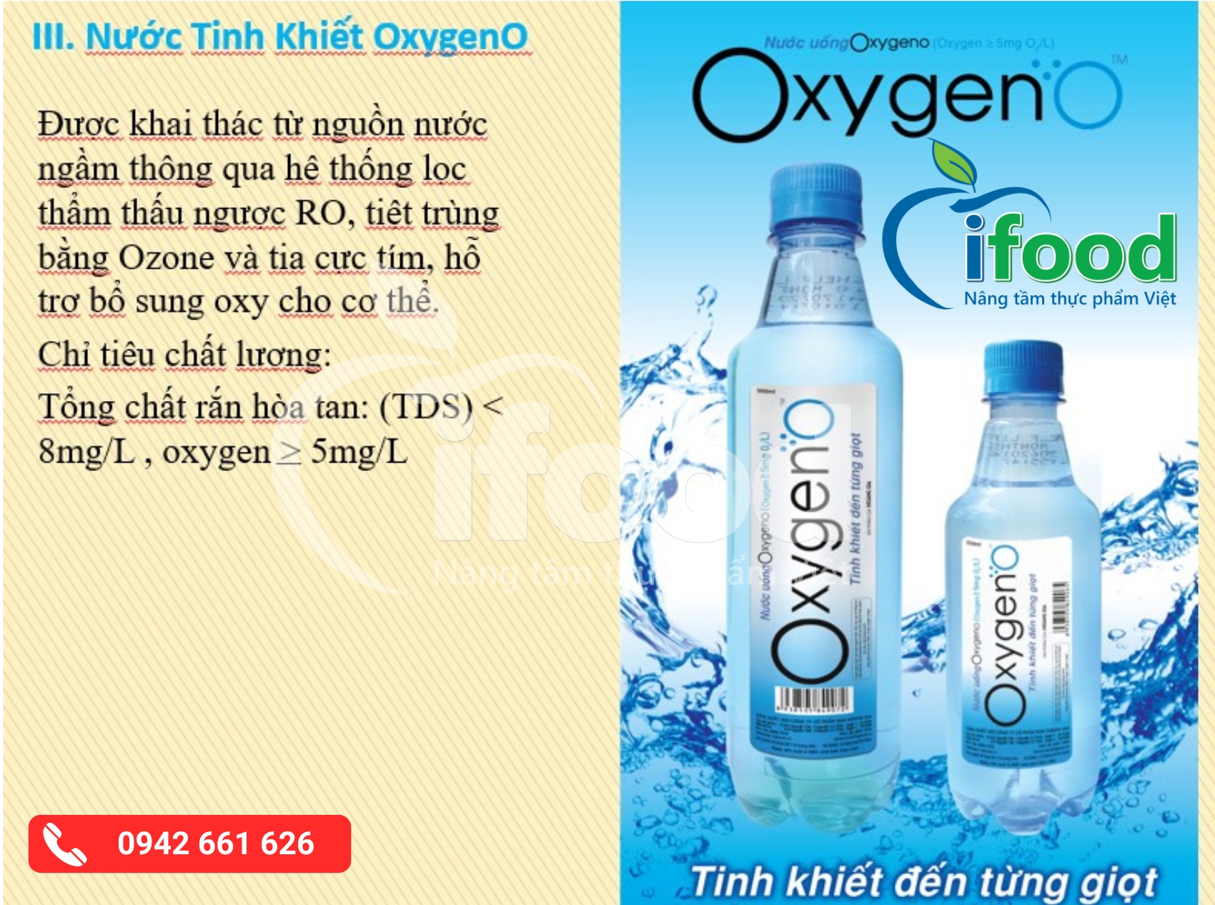 Nước tinh khiết Oxygeno
