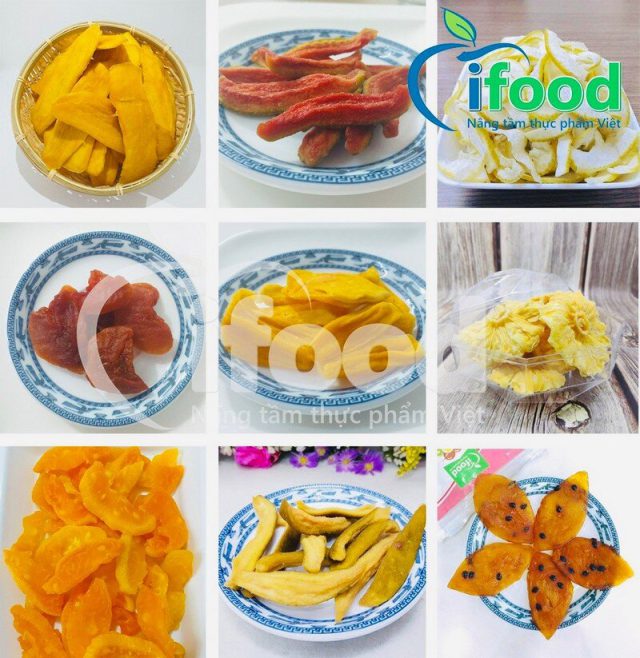 Các dòng sản phẩm gia công trái cây sấy dẻo tại IFood Việt Nam