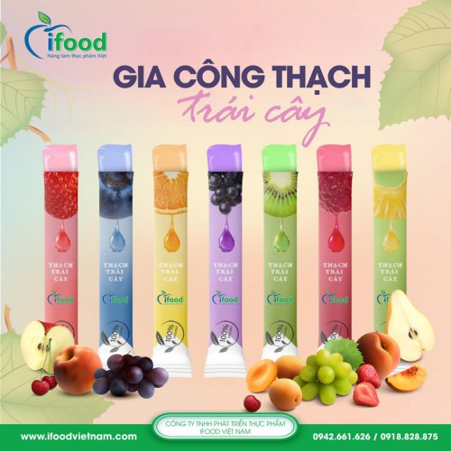 Gia công thạch trái cây các loại