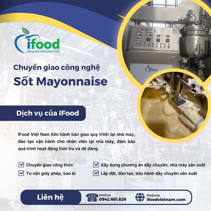 chuyển giao công nghệ sản xuất sốt mayonnaise