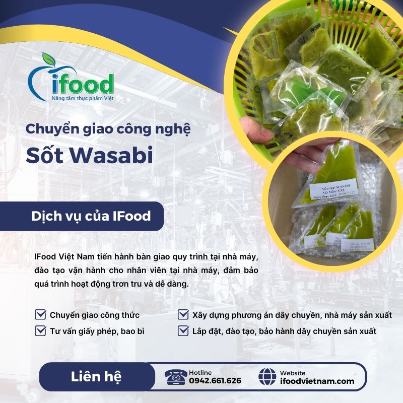 chuyển giao công nghệ sản xuất sốt wasabi