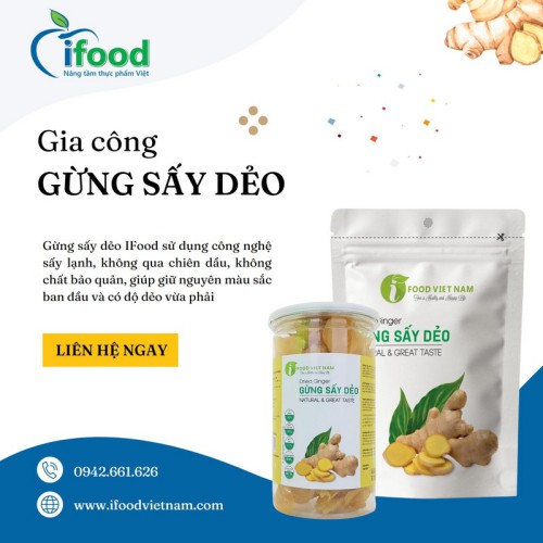 gia công gừng sấy dẻo