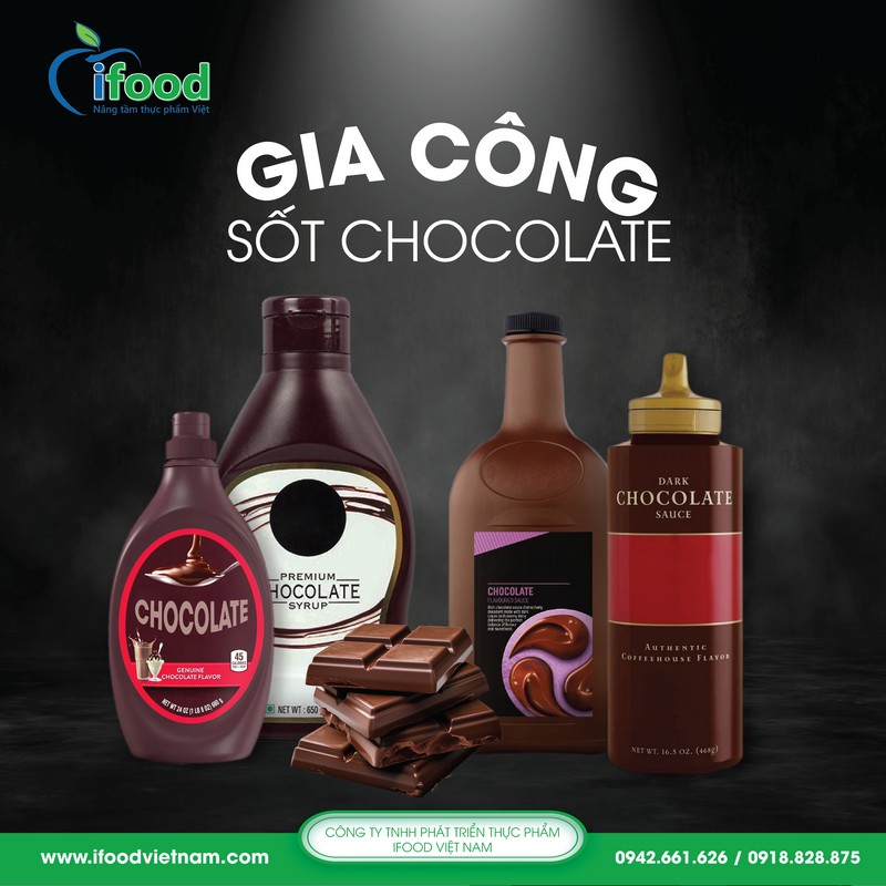 Gia công sốt chocolate