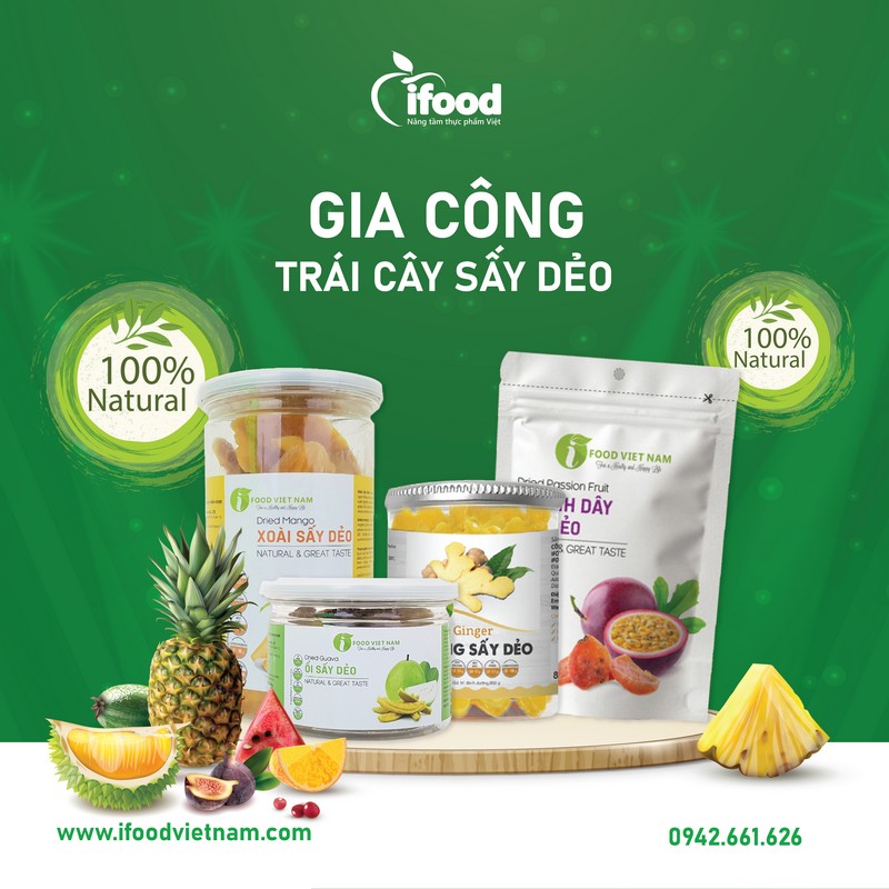 Gia công trái cây sấy dẻo