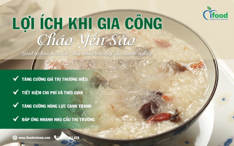 gia công cháo yến sào