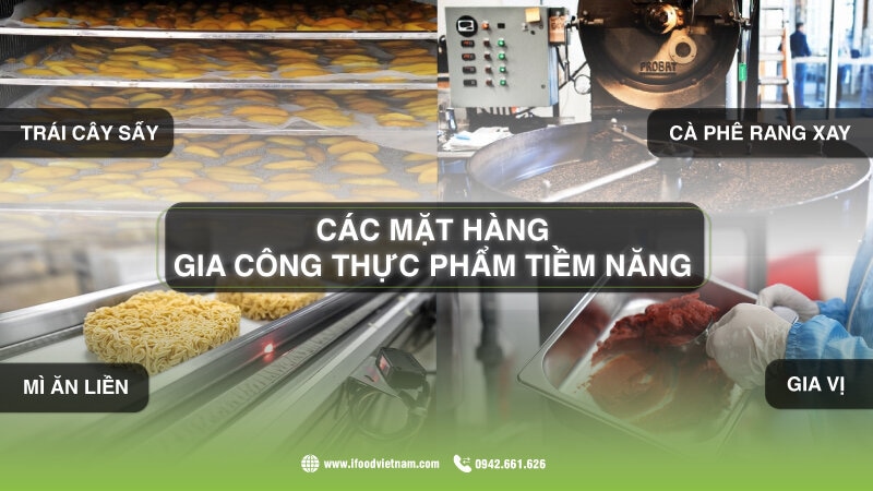 xu hướng sản phẩm gia công thực phẩm xuất khẩu