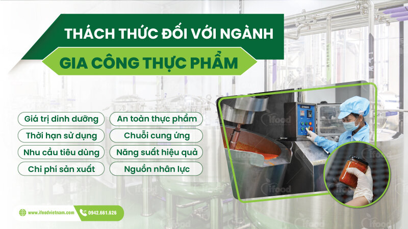 thách thức và giải pháp trong gia công thực phẩm