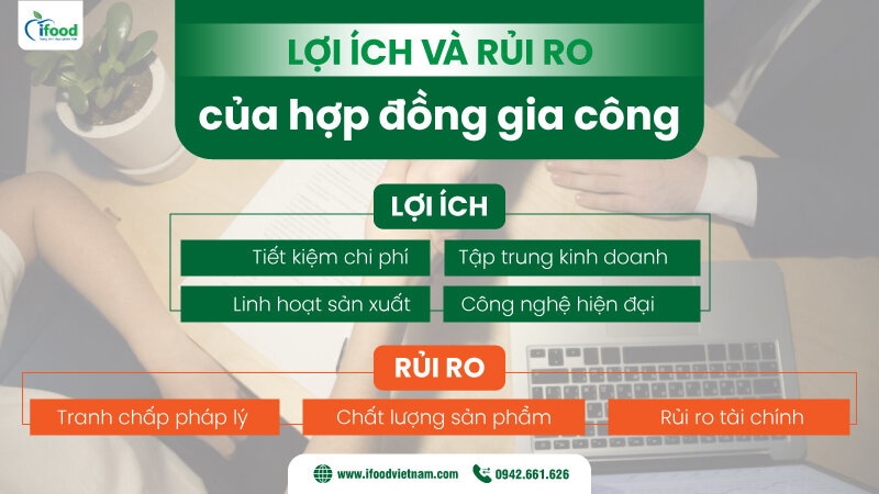 lợi ích và rủi ro của hợp đồng gia công