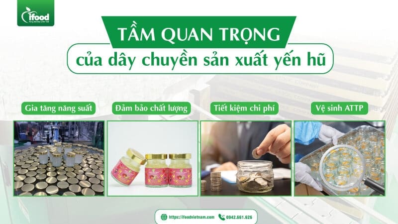 Tầm quan trọng của dây chuyền sản xuất yến hũ