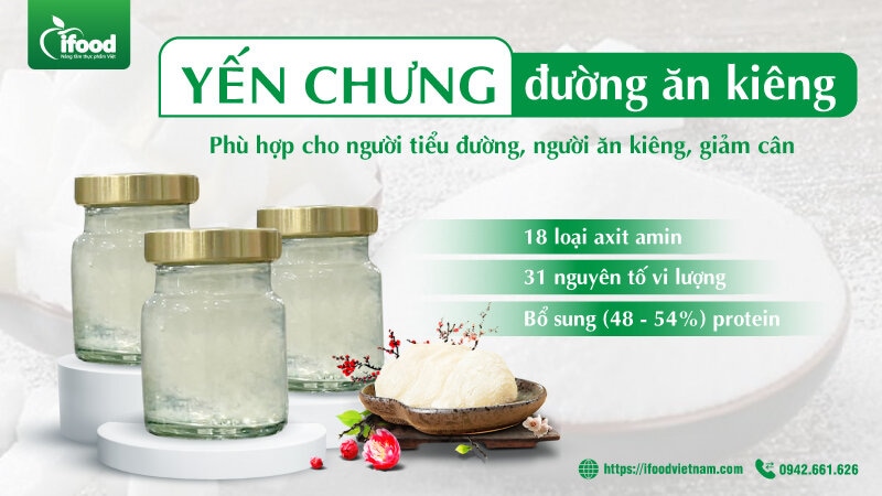 yến chưng đường ăn kiêng