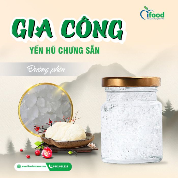 gia công yến hũ chưng đường phèn