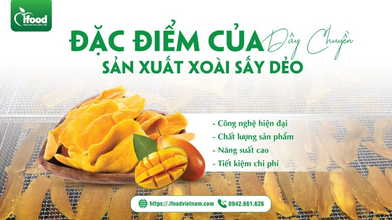 Đặc điểm dây chuyền sản xuất xoài sấy dẻo