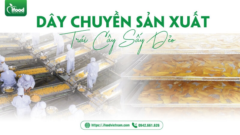 dây chuyền sản xuất trái cây sấy dẻo