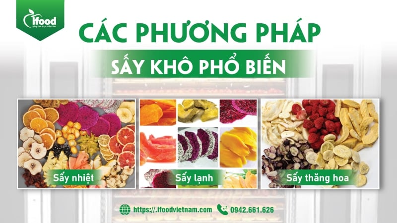 Các phương pháp sấy khô hoa quả phổ biến