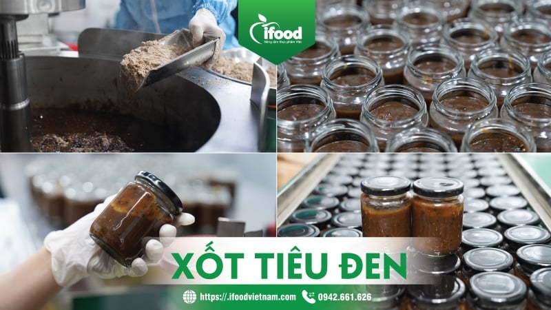 gia công sản xuất xốt tiêu đen