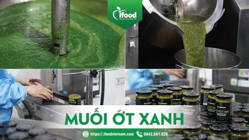 gia công sản xuất muối ớt xanh