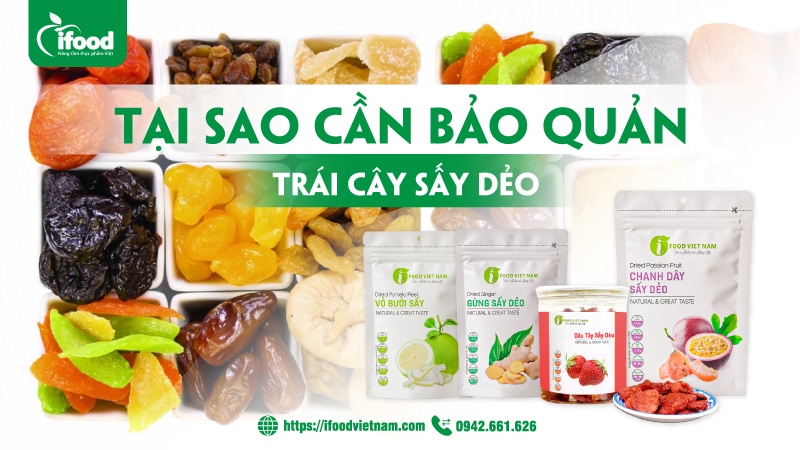 cách bảo quản trái cây sấy dẻo