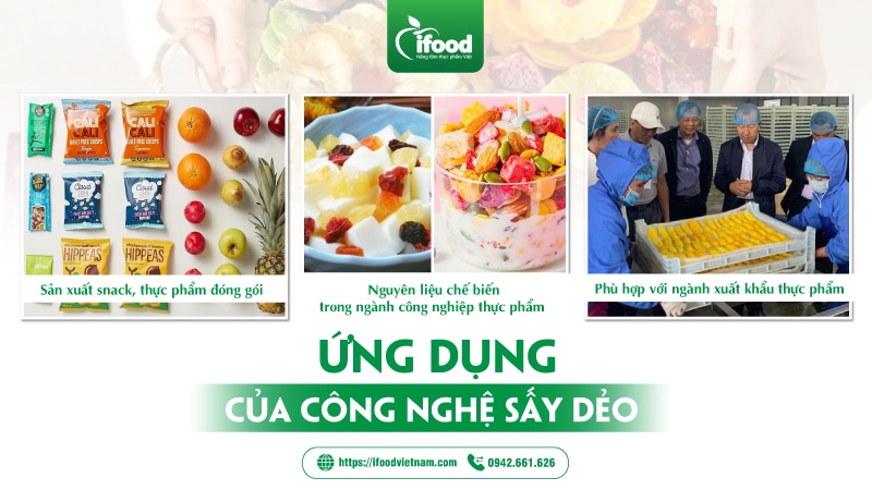 Ứng dụng của công nghệ sấy dẻo