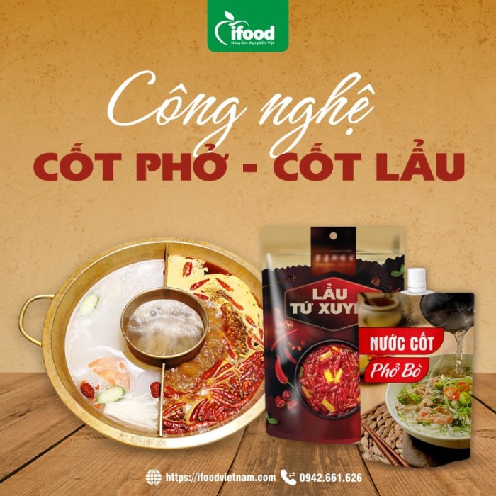 chuyển giao công nghệ sản xuất nước cốt phở/lẩu