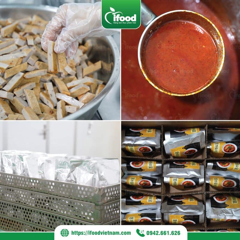 dự án gia công chả cá sốt cà