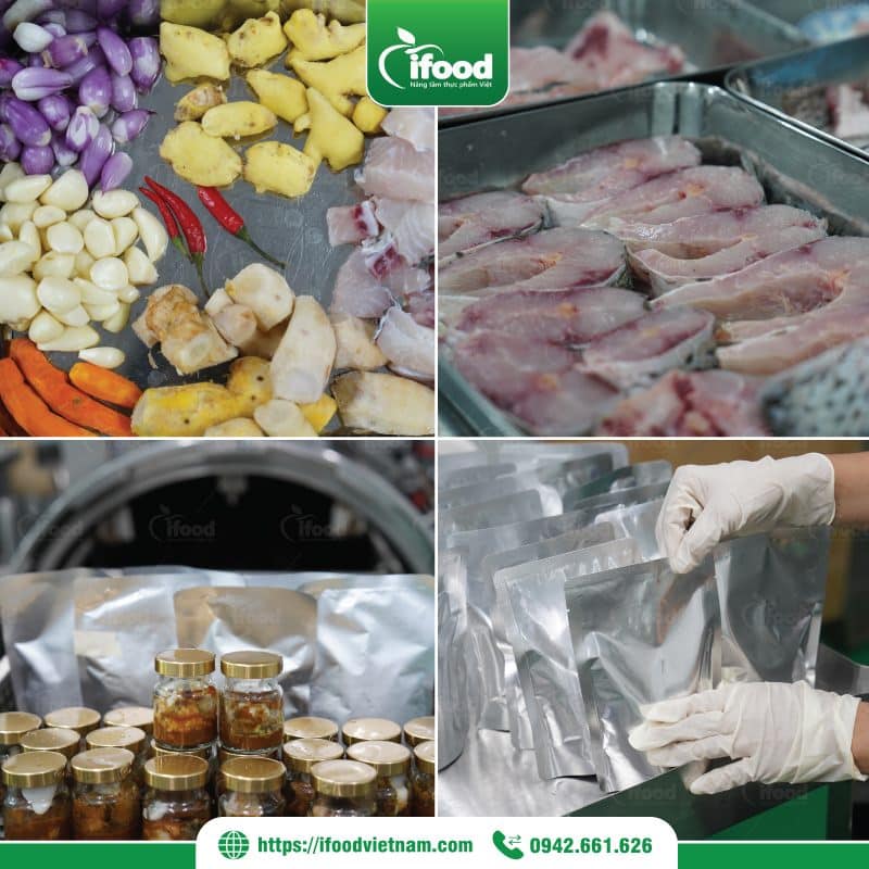 dự án gia công cá trắm kho riềng ăn liền